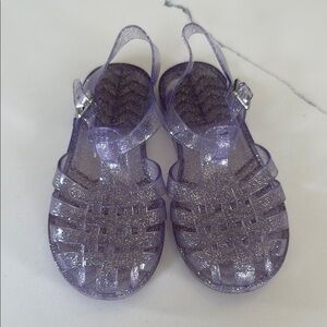 Kids Glitter jelly shoes size 12